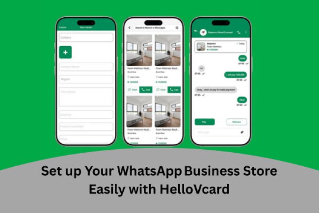 How to Setup Whatsapp store easily with HelloVcard