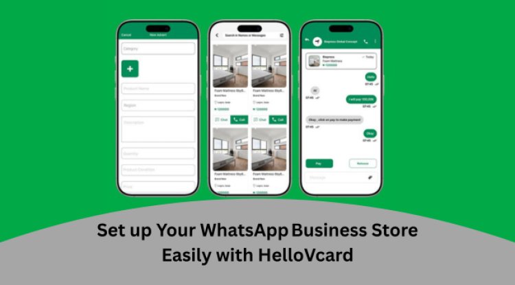 How to Setup Whatsapp store easily with HelloVcard