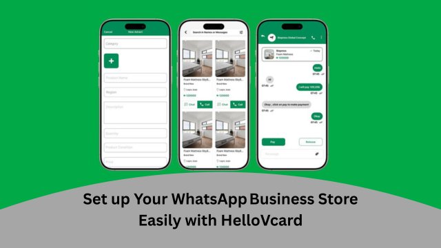 How to Setup Whatsapp store easily with HelloVcard